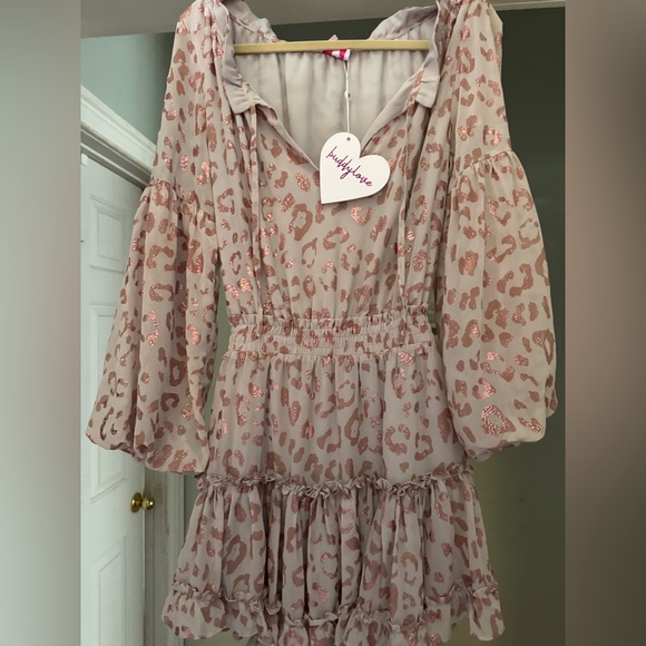 Buddy Love Dresses & Skirts - Buddy Love light blush pink ruffled neckline blouse